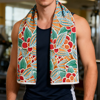 Serviette de sport personnalisée avec logo, vente en gros, super absorbante, séchage rapide, serviette de fitness en microfibre recyclée