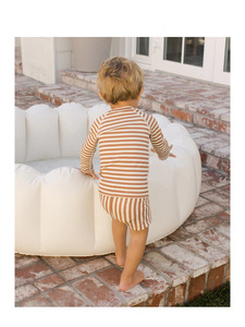 Ensemble de bain protection UV à séchage rapide pour garçon, protège-éruption à manches longues et imprimé nordique + <span class=keywords><strong>short</strong></span> de bain (2-10 ans) Maillot de bain protection solaire pour enfant - Product Image 6