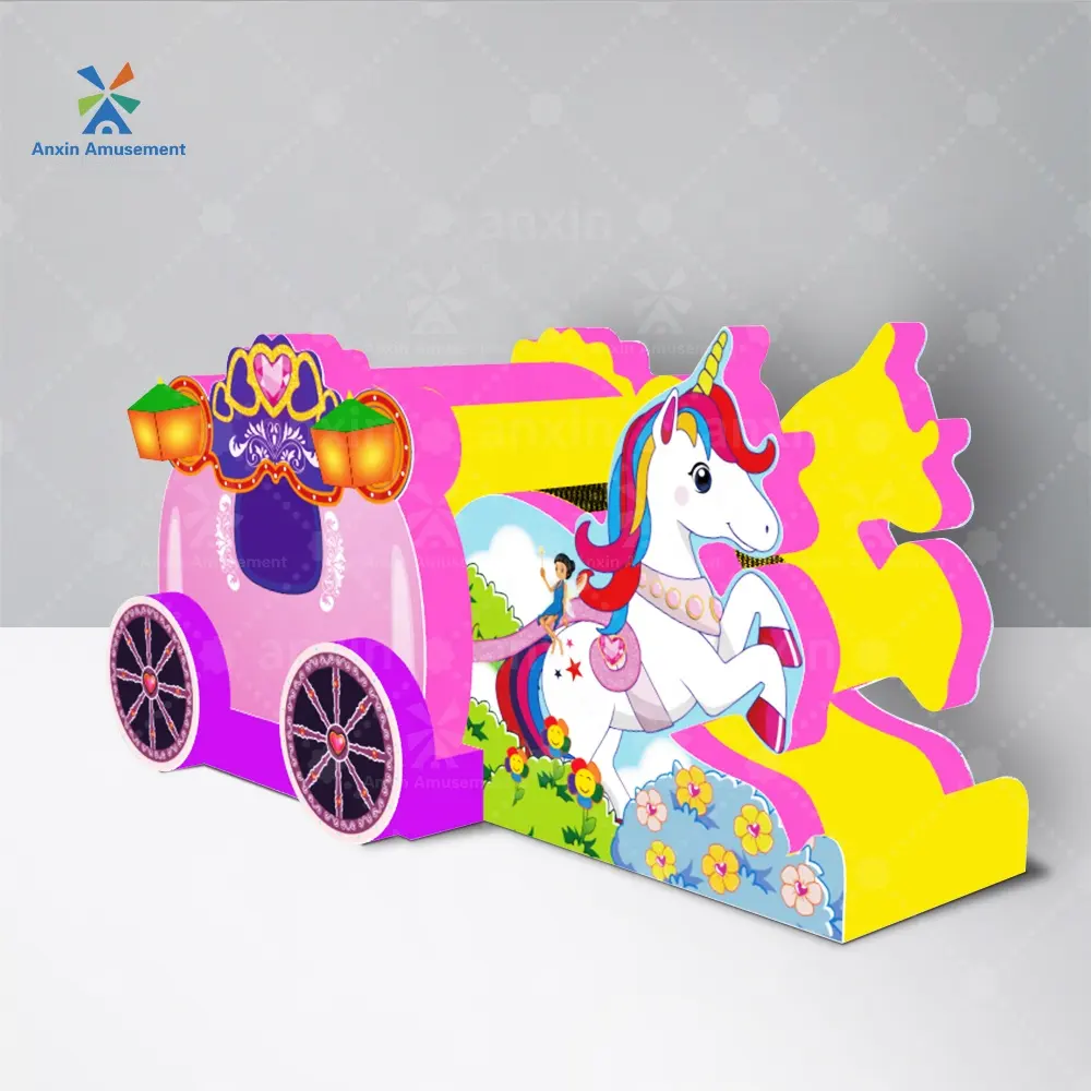 Hot bán ngoài trời màu Hồng trẻ em vui bouncy lâu đài Unicorn bí ngô công chúa xe Inflatable lâu đài