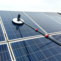 SUNNOVA N3 Machine de nettoyage de panneaux solaires électrique à tête unique 240W 24V, brosse anti-poussière et anti-mousse, multifonction, facile à utiliser