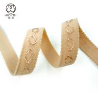 Bande élastique tricotée de qualité supérieure en nylon, ruban extensible à picots, haute résilience, accessoire de couture pour lingerie