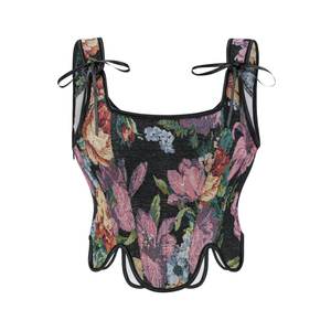 Corpiño superior para mujer, corpiño, corpiño <span class=keywords><strong>renacentista</strong></span> con flores, corpiño deshuesado, corpiño Modeladores - Product Image 1