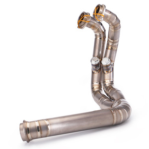 Tubo de conexión de escape para motocicleta, silenciador de tubo de conexión frontal modificado, aleación de titanio para <span class=keywords><strong>DUKE</strong></span> 790 2018 - 2023 años - Product Image 1
