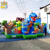WODI Château gonflable licorne commercial en PVC de 0,55 mm avec toboggan pour enfants et adultes, bâche en PVC WODI Plato de qualité location