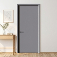 Porte intérieure en composite polymère durable Yunxin, isolation acoustique, style moderne, épaisseur personnalisable, pour chambre, appartement, hôtel