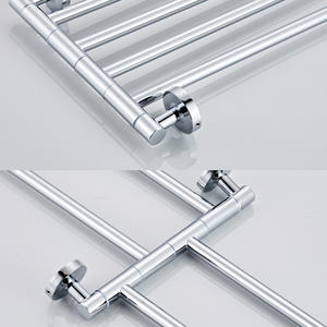 Porte-serviettes rotatif et mobile en fer doré moderne pour hôtel, résistant à la rouille, accessoires de salle de bain - Product Image 3