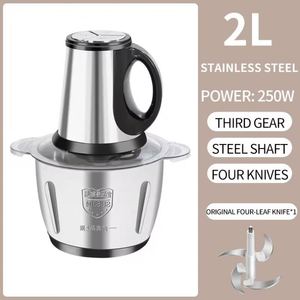 Home Kitchen Chopper Food <b>Grinders</b> 3L Electric Stainless Steel Home Kitchen Meat <b>Grinder</b> Slicer <b>Small</b> Automatic Food Chopper - Product Image 2