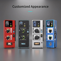 Machine automatique de stérilisation et de lavage à sec double pour casques, distributeur automatique de nettoyage de casques de moto avec système de paiement
