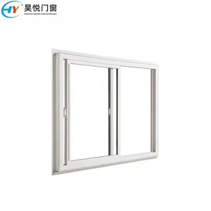 Châu Âu Tùy Chỉnh Hiện Đại Duy Nhất-Hai Lớp 5Mm Tempered <span class=keywords><strong>UPVC</strong></span> Đu Cửa Sổ Cửa Sổ Nhựa Cho Khách Sạn Phòng Khách Tầng Hầm - Product Image 2