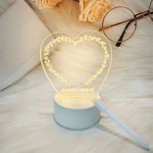 Tableau d'affichage LED effaçable en acrylique transparent pour bureau, mémo, menu de café, affichage de messages de vente au détail, vente en gros - Product Image 6