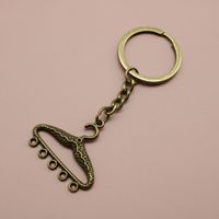 Porte-clés en filigrane en alliage de zinc, accessoire multi-boucles pour cadeaux de couturière