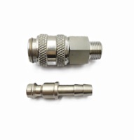 Raccord pneumatique OEM G1/8 BSP Mini Rectus série 21 en acier inoxydable 304 résistant à -30°C ℃   à 200 ℃   Températures extrêmes