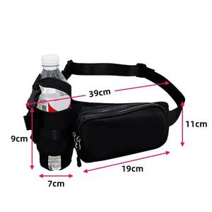Tùy Chỉnh Không Thấm Nước Chạy Vành Đai Pouch Phòng Tập Thể Dục Thể Thao Tập Thể Dục Đi Bộ Đường Dài Crossbody Ngực Fanny Gói Eo Túi Với Giữ Chai Cho Nam Giới - Product Image 6