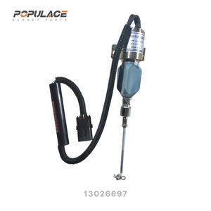 Populace Stop Solenoid Valve 13026697 DC24V For Diesel <b>Generator</b> Fuel Cut Off - Product Image 4