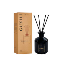 Diffuseur de roseaux en verre de 250 ml avec huile essentielle, parfum personnalisé, arôme longue durée, écologique, sans alcool et sans BPA, pour la maison/le bureau