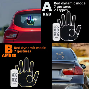 <span class=keywords><strong>Accessoires</strong></span> de voiture Lumières Lumière de doigt moyen Led Main de geste de voiture Lumière de doigt Led Main pour voiture - Product Image 4