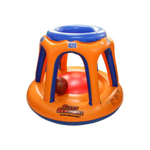 ห่วงบาสเก็ตบอลเป่าลม Swimline Giant Shootball สำหรับเด็กเล่นในสระน้ำ 500 100 คะแนน ดีไซน์สีส้มน้ำเงิน - Product Image 5