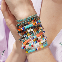 Vente chaude étanche Miyuki perles été plage bijoux à la main bohème extensible verre perle Bracelet pour les femmes