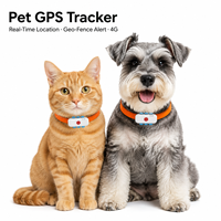 Localizador GPS 4G Ultra Mini para Mascotas, Perros y Gatos, Dispositivo de Rastreo Portátil Inteligente para Apple, Android y Windows