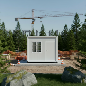 Maison conteneur mobile préfabriquée rectangulaire solaire de 40 pieds, hôtel/villa, bâtiments en panneaux sandwich, design moderne, respirant - Product Image 1