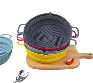 OEM ODM Silicone Air Fryer <b>Liner</b> Set Factory Direct Custom Logo Round Reusable <b>Airfryer</b> Silicone <b>Liners</b> Kitchen Accessories - Product Image 1