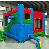 Toboggan gonflable pour enfants sur le thème de l'extérieur, adapté à la location pour activités commerciales
