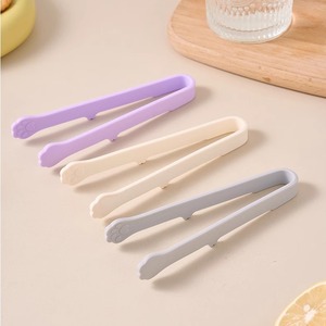 Mini pinzas de silicona para alimentos, tipo arco, sin BPA, resistentes al calor, para asar carne a la parrilla, comida para bebés, aperitivos creativos - Product Image 2