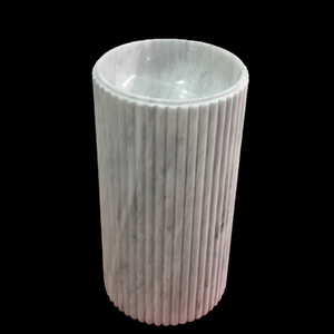 Lavabo sur pied en marbre blanc naturel pour salle de bain, <span class=keywords><strong>colonne</strong></span> de lavabo, lavabo de toilette, lavabo pas cher à vendre - Product Image 6