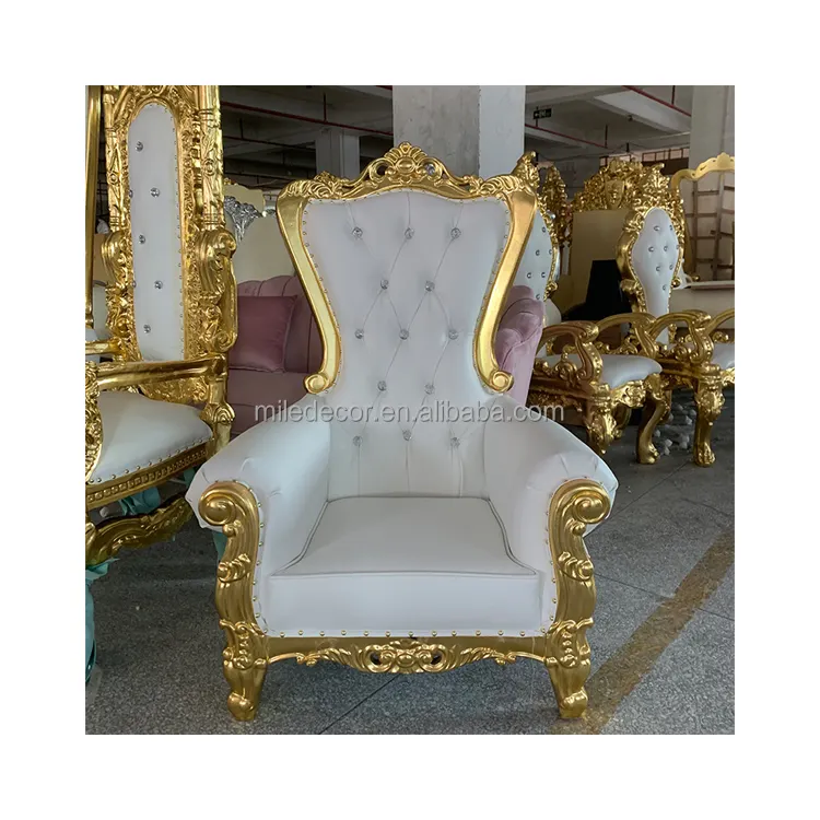 Canapé en or de haute qualité pour enfants, meubles d'hôtel de fête de mariage, petite chaise de trône de fer pour enfants