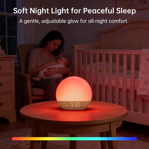 Réveil avec simulateur d'aube et machine à sons : lumière de réveil progressive avec simulation d'aube - machine à bruit blanc avec haut-parleur Bluetooth - Product Image 5