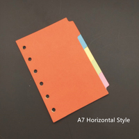Classeur A7 A6 A5 B5 A4 avec 5 onglets de papier, feuille de papier ample, pour Notebook, Scrapbook, Journal, Pages, planificateur, Inserts