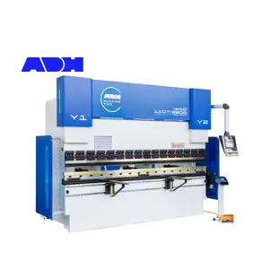 WAD 100ton เครื่องดัดอัตโนมัติแผ่นโลหะไฮดรอลิกดเบรก Cnc Delem Da53t ควบคุม