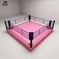 Ring de boxe robuste pour combats en salle, ring de boxe personnalisé avec logo, toile de ring de boxe pour l'entraînement et la compétition