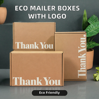 Boîte en carton ondulé biodégradable personnalisée, petit carton d'expédition, emballage E-flute avec laminage mat et doublure en mousse, logo imprimé