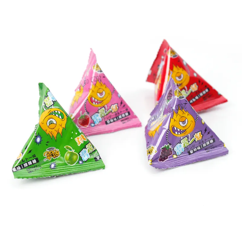 Bonbons popping 3g 80 pièces dans un emballage en boîte étamé multicolore