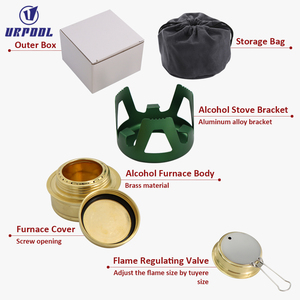 Портативная спиртовая плита, оборудование для кемпинга, подставка, туристическая плита, уличная посуда для пикника, мини спиртовая горелка, печь - Product Image 6
