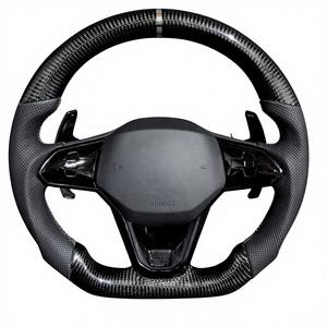 <span class=keywords><strong>Volante</strong></span> Deportivo de Fibra de Carbono Forjado con Calefacción y Luces LED de Cambio de Marcha Rojas para VW <span class=keywords><strong>Golf</strong></span> 8 <span class=keywords><strong>GTI</strong></span>/R MQB Evo, Ajuste Directo - Product Image 5