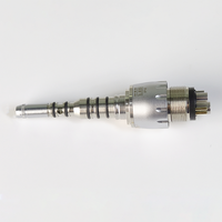 SOCO Dental 45 °   Pièce à main dentaire à haute vitesse avec fibre optique LED, 6 trous, raccord rapide F-19DSP