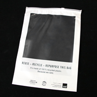 Sac à fermeture éclair recyclé avec logo personnalisé, sac à fermeture éclair biodégradable en EVA PE pour l'emballage des vêtements