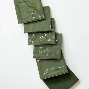 Hot bán màu xanh đậm bóng tường nhà bếp gạch cho khu nghỉ mát khách sạn vuông Ma-rốc 130*130 Mét zellige gạch - Product Image 4