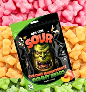Gomitas de Creatina Greens con Sabores a Manzana Ácida, Melocotón y Fresa para Adultos, Mujeres Embarazadas, Fortalecimiento Muscular, Crecimiento y Apoyo Inmunológico - Product Image 3