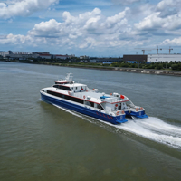 Grandsea 37m Catamaran Ferry Rapide en Fibre de Carbone pour 260 Personnes, 34 Nœuds, avec Jet pour la Mer Côtière