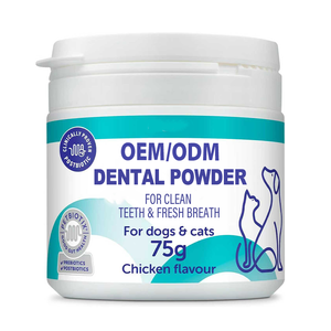 Bubuk Gigi untuk Anjing dan Kucing Membantu Mengurangi Plak, Karang Gigi, dan Bau Mulut Suplemen Perawatan Mulut Harian yang Mudah Digunakan - Product Image 1