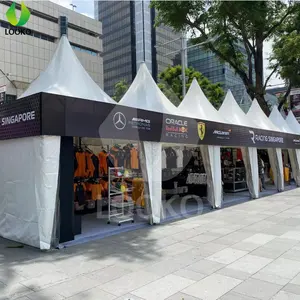 럭셔리 10x10m 화이트 알루미늄 PVC 캐노피 웨딩 파티 파고다 텐트 판매