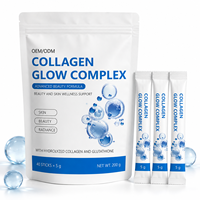 Poudre de Collagène L-Glutathion Sans Sucre en Sachet Individuel, Résistante à l'Humidité, pour un Teint Éclatant et un Mode de Vie Actif (OEM/ODM)