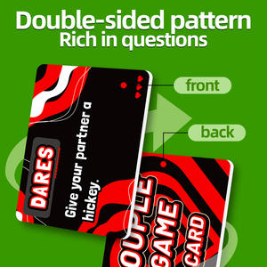 Cartes de questions et de réponses interactives pour couples, nouvelle vente chaude annuelle de la marque Pengle, 50 signaux de battement de cœur, amour, papier écologique, portable - Product Image 2