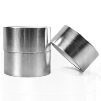 Ruban adhésif épais en fibre de verre et aluminium pour l'étanchéité des conduits de hotte de cuisine, résistant aux hautes températures et imperméable