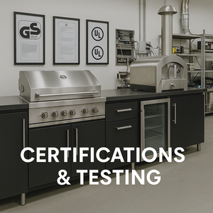 Estación de Barbacoa para Patio de Villa de Lujo, Diseño Resistente a la Intemperie, Marco de Aluminio, Cocina Exterior con Gabinete - Product Image 5