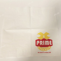Serviette de table 2 plis, pliée en 1/4, douce, pour restaurant, en papier tissu