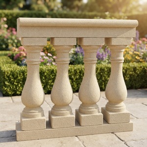 Barandilla de <span class=keywords><strong>Piedra</strong></span> para Exteriores, Barandal de Concreto para Villa, Barandilla para Balcón y Terraza - Product Image 3